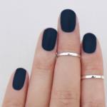 Knuckle Ring Above the Knuckle Band Mid First Knuckle Midi Sterling Silver Set of 2 Free Shipping